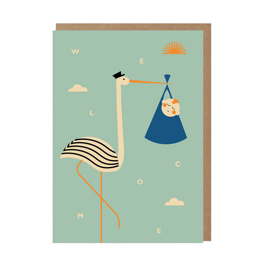 Welcome Baby Boy Card