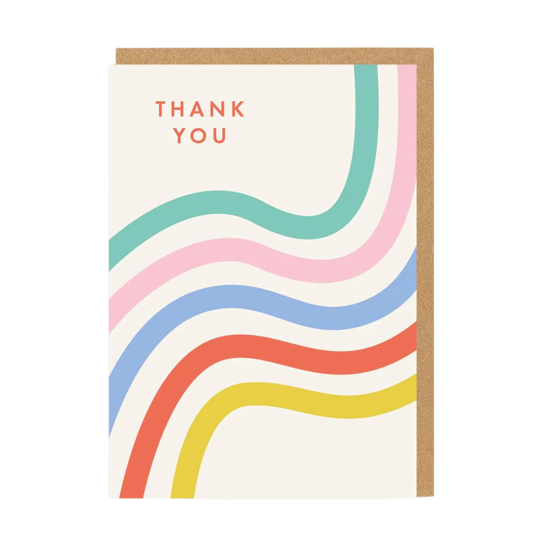 Thank You Stripes Greeting Card