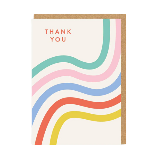 Thank You Stripes Greeting Card