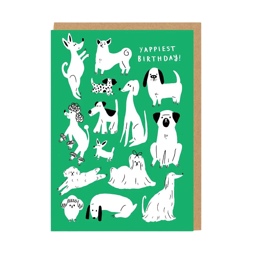 Yappy Birthday Dogs Greeting Card