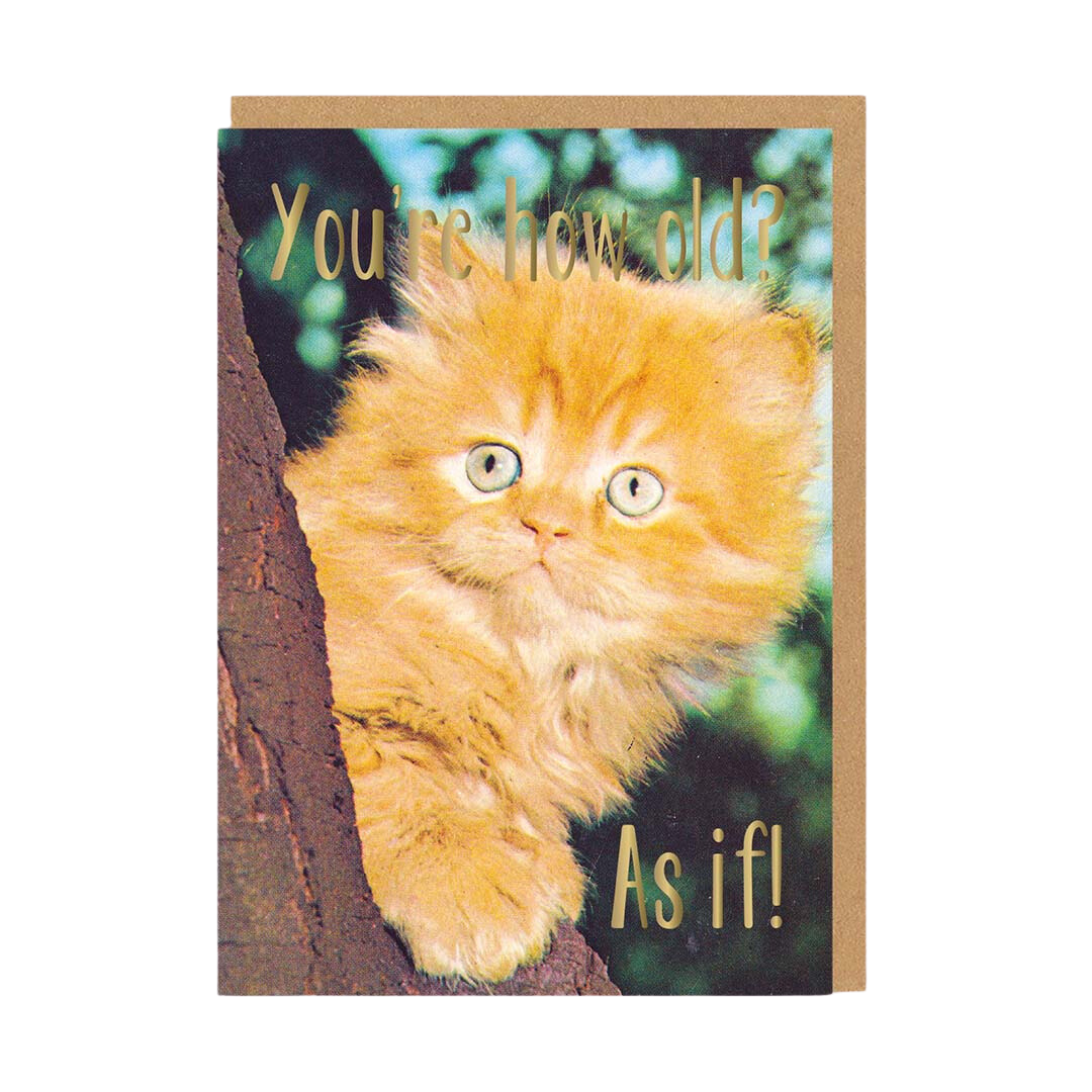 You're How Old? Greeting Card