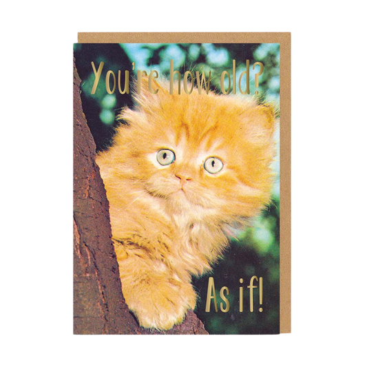 You're How Old? Greeting Card