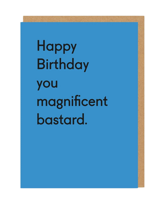 You Magnificent Bastard Birthday Card